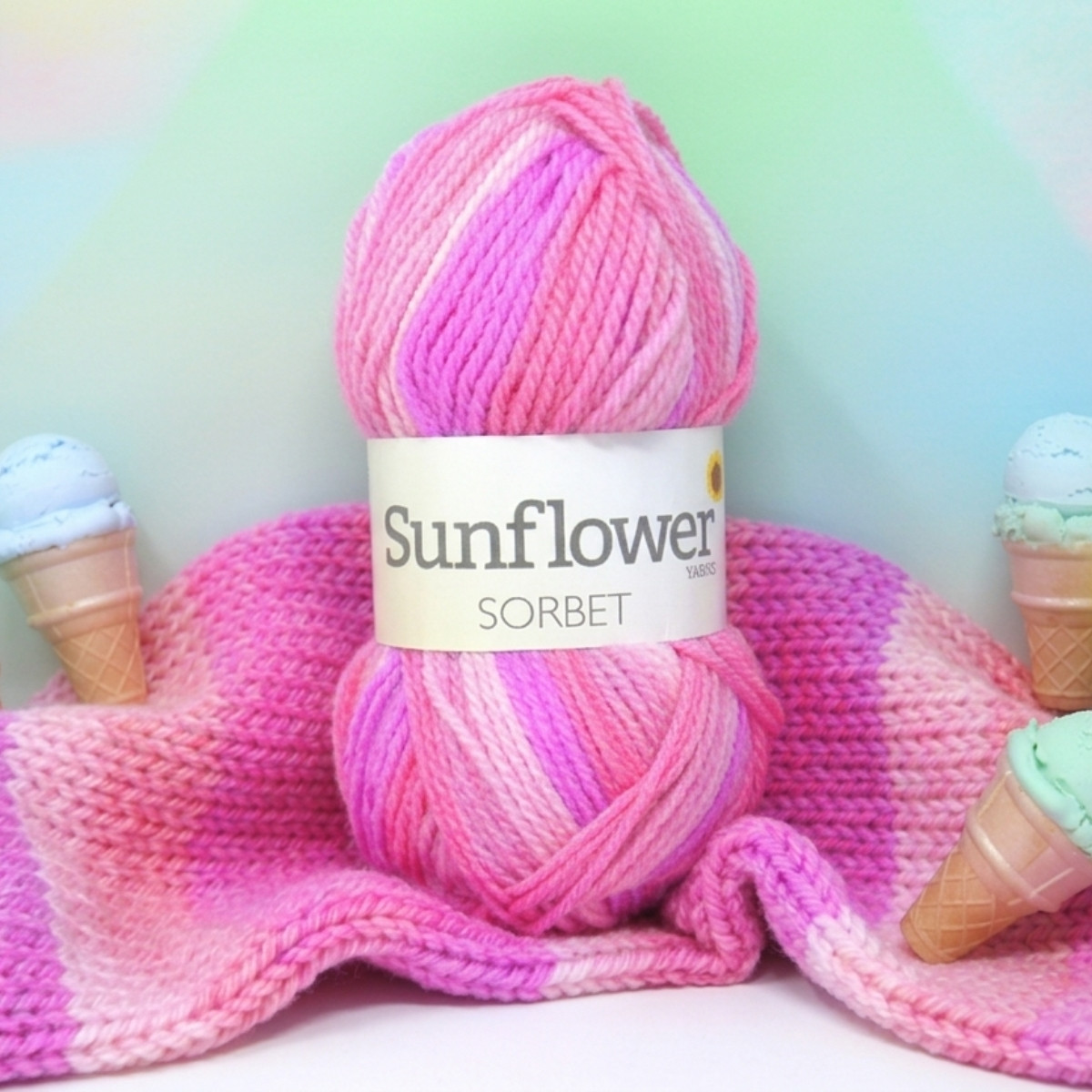 Sunflower Yarns Sorbet 10 For £10