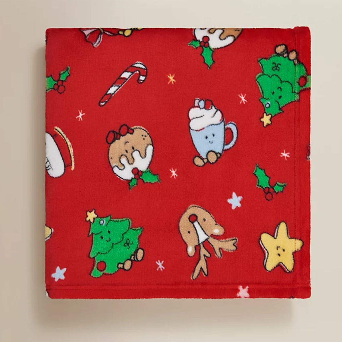 Christmas Festive Icons Fleece Blanket