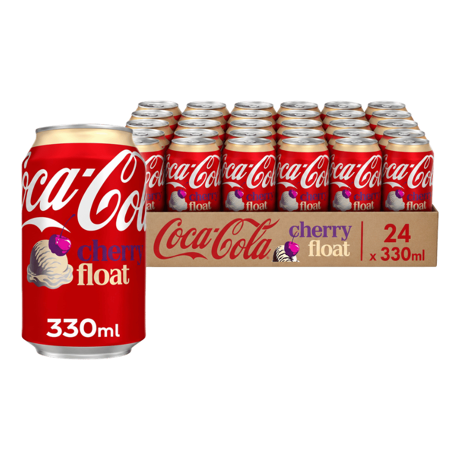Coca Cola Coke Zero Sugar Cherry Float 24 x 330ml