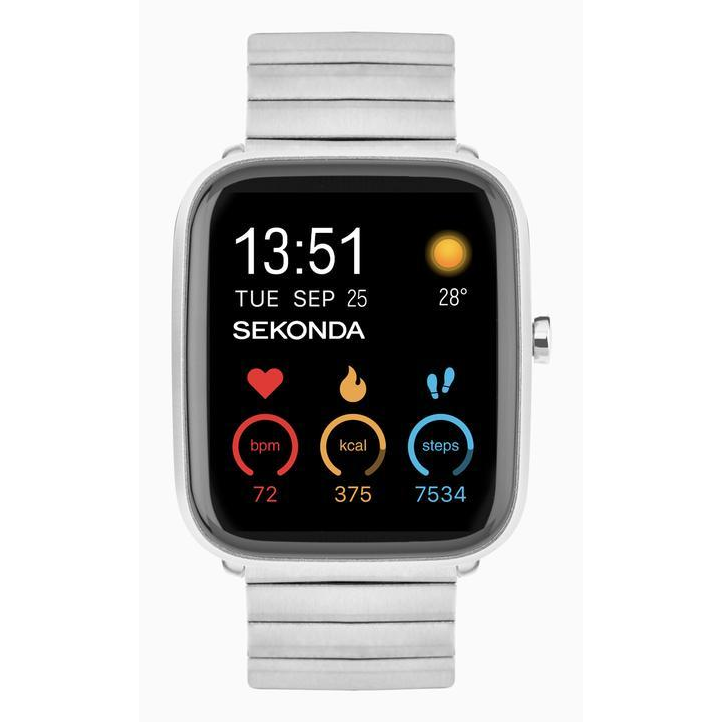 Sekonda Motion Plus Smart Watch | Silver Alloy Case & Stainless Steel Bracelet | 30221