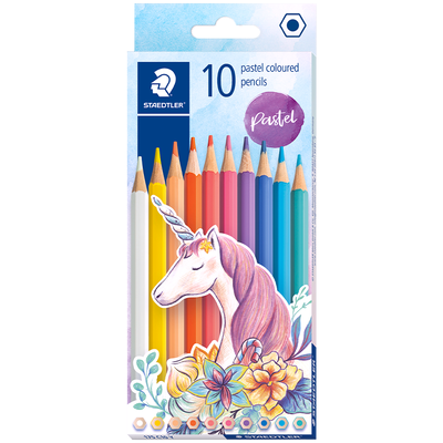 Staedtler Colouring Pencils 10 Pack Pastel Colours