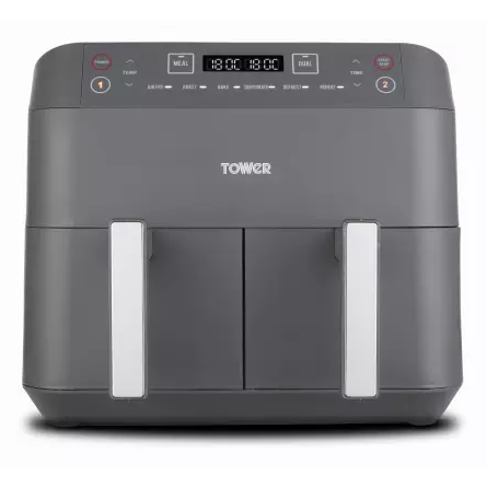 Vortx Dual Basket Air Fryer with 6 Pre-Set Functions 7.6 Litre