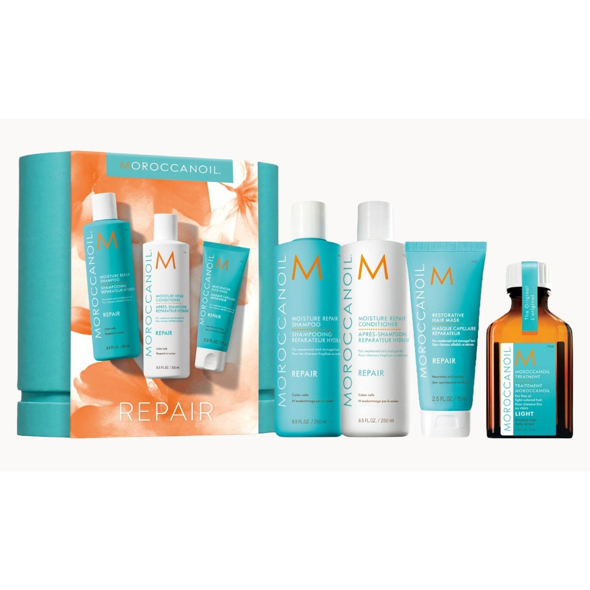 Moroccanoil Repair Set + Moroccanoil Treatment Light 25ml