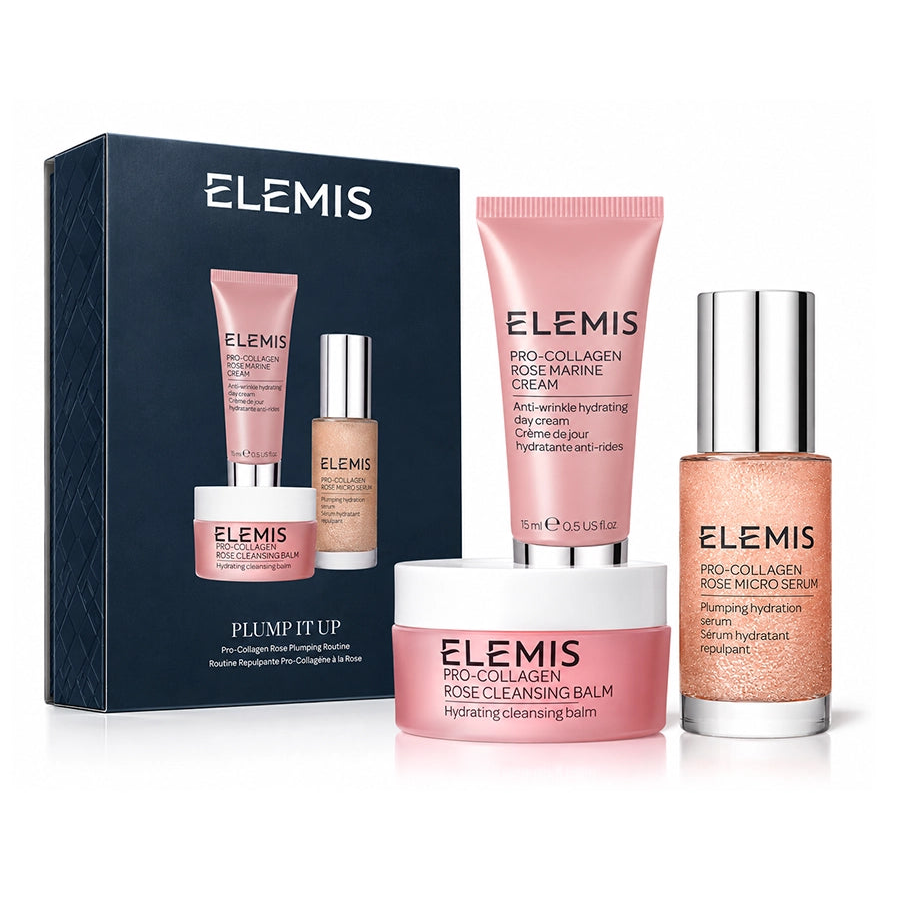 Elemis Plump It Up Pro Collagen Rose Plumping Routine