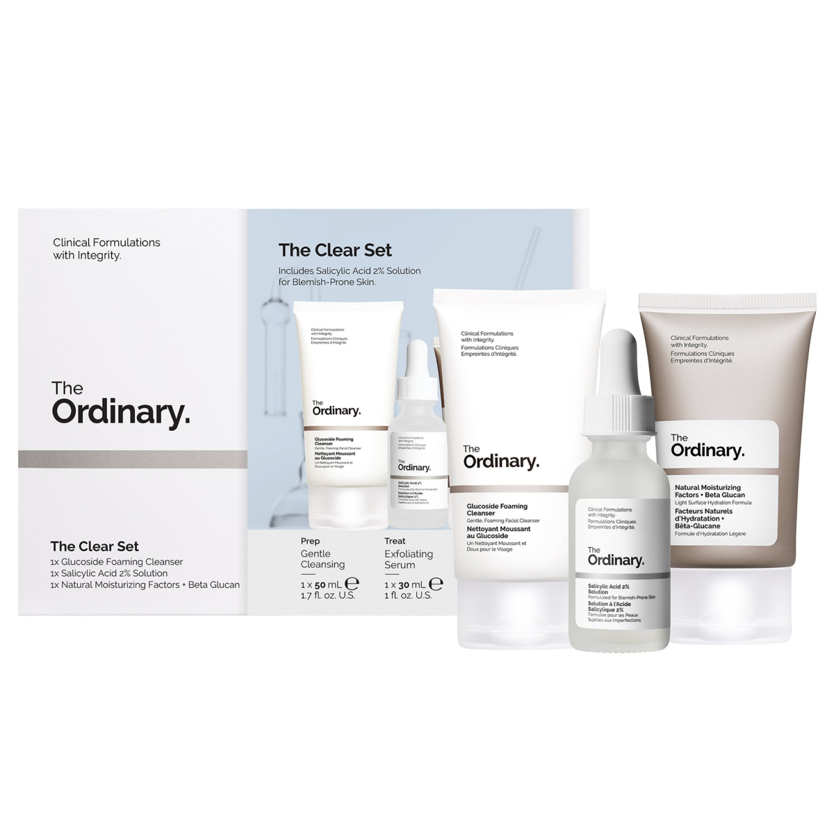 The Ordinary The Clear Set for Blemish-Prone Skin with Salicylic Acid